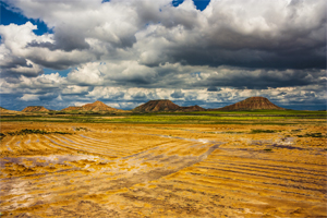 Barrizal en las Bárdenas Reales