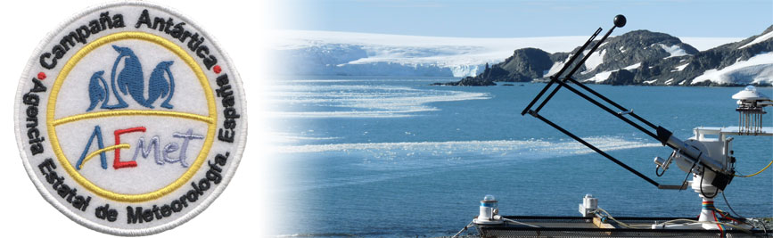 Campagnes antarctiques. Données des stations météorologiques AEMET en Antarctique.