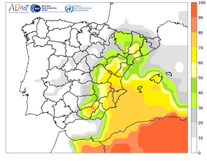 Acceso a los mapas de probabilidad diarios para España