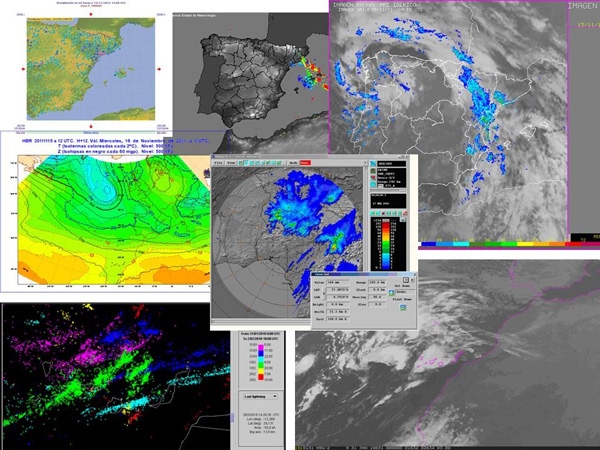 Ejemplos de herramientas utilizadas en el proceso de predicci&oacute;n meteorol&oacute;gica