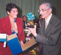 Entrega del premio nacional a Pedro Comas i Durán