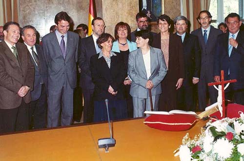 Cristina Narbona con el nuevo equipo directivo del Ministerio Medio Ambiente