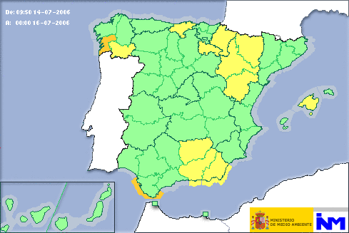 Nuevo plan de avisos de meteorología adversa “Meteoalerta”