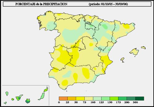 Porcentaje de precipitación