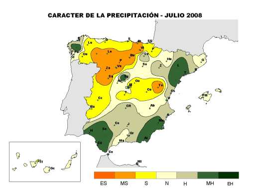 Precipitación julio 08