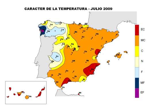 Temperatura julio 2009