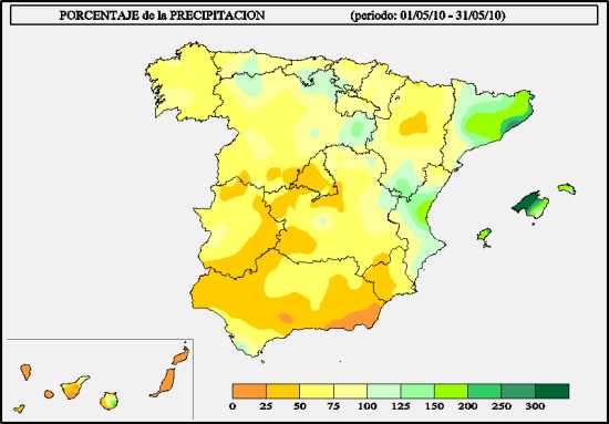 Precipitación mayo 2010