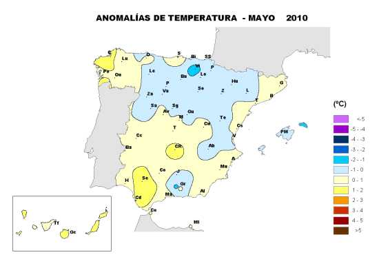 Temperatura mayo 2010