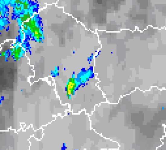 Imagen de radar de las 19:20 UTC