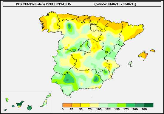 Precipitación abril 2011