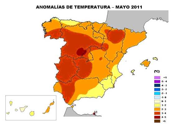 Temperatura mayo 2011