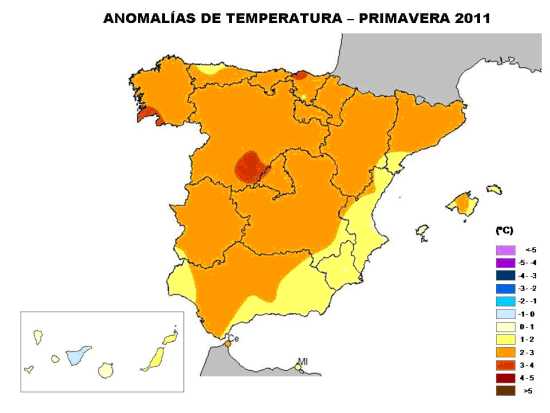 Temperaturas marzo-mayo 2011