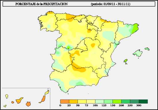 Precipitación sep-nov 2011