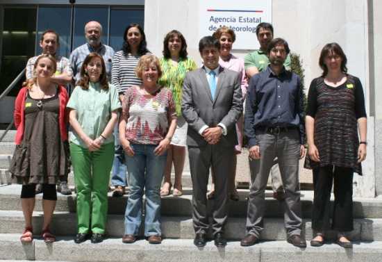 Daniel Cano con los miembros del comité CLIVAR