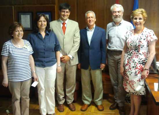 El Presidente con miembros de AECLIM y de la Agencia