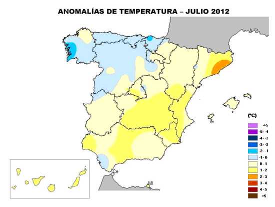 Temperaturas julio 2012