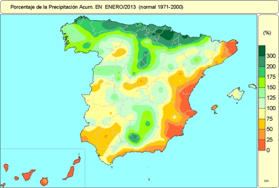 Precipitación enero-2013