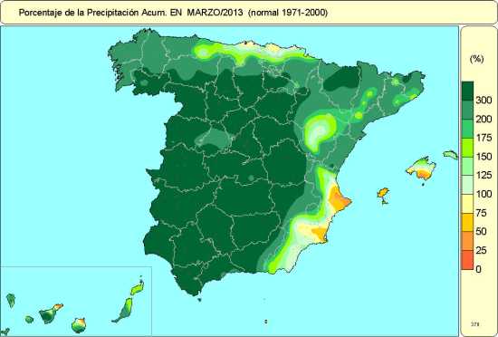 Precipitaciones marzo-2013