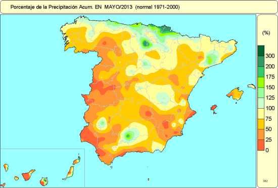 Precipitaciones junio 2013