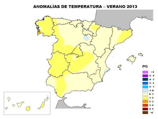 Temperaturas junio-agosto 2013