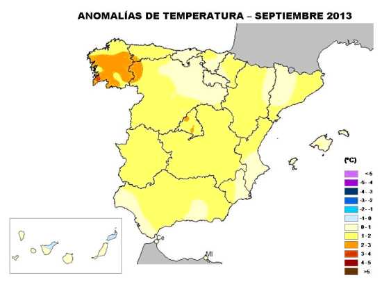 Temperaturas septiembre-2013