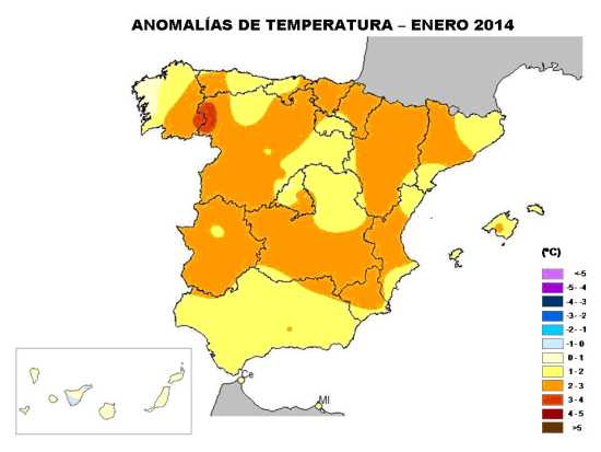 Temperaturas enero 2014