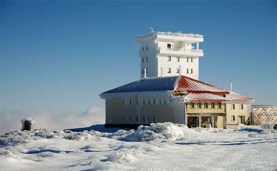 El Observatorio de Izaña, tras la nevada