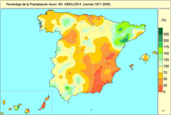 Precipitaciones abril 2014