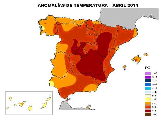Temperaturas abril 2014