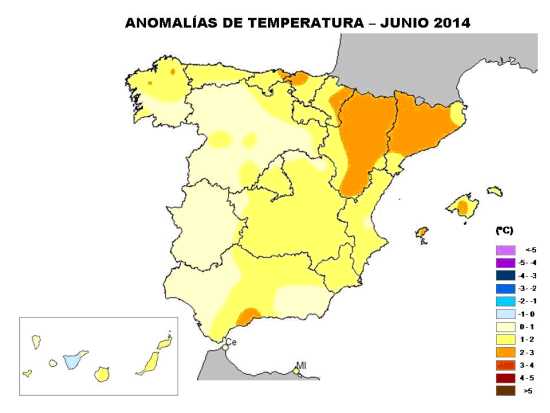 Temperaturas junio 2014