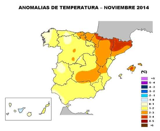 Temperaturas noviembre 2104