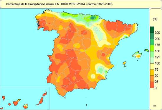 Precipitaciones diciembre 2014