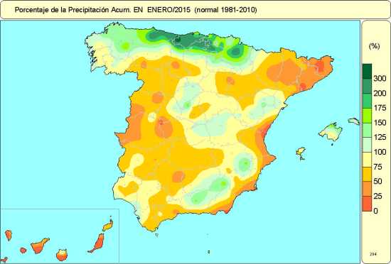 Precipitación enero 2015