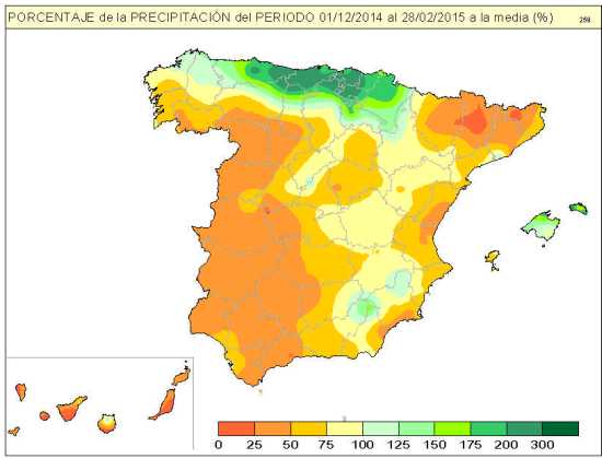 Precipitación invierno 2014