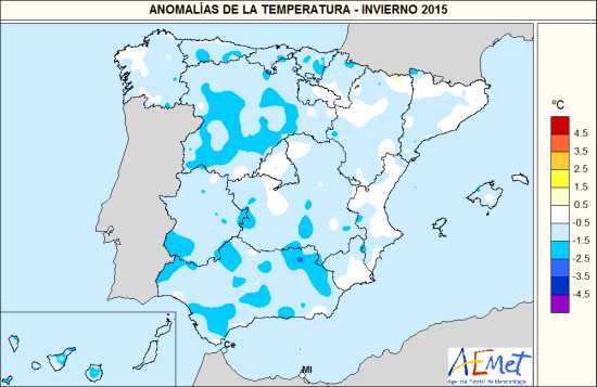 Temperatura invierno 2015