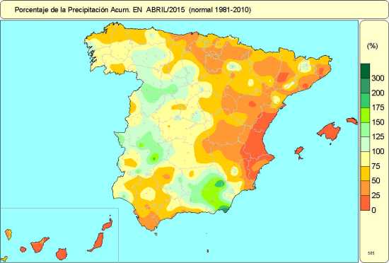 Precipitación abril 2015