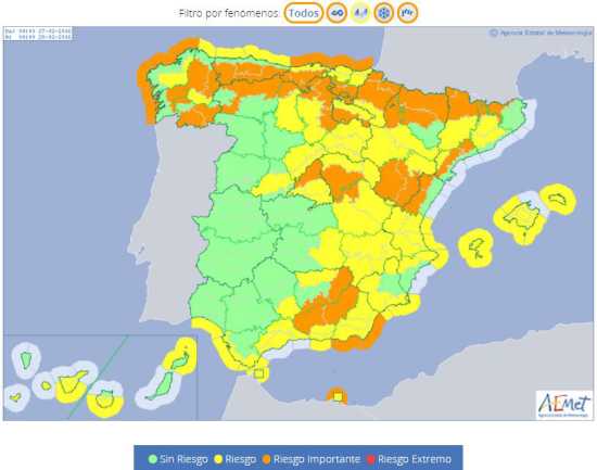 AEMET realiza avisos especiales para situaciones meteorol gicas