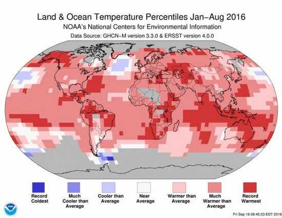 Temperaturas mundiales