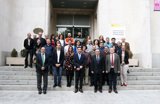 Alumnos y Profesores del Primer Curso de Especialista Universitario en Meteorología Aemet-Uned