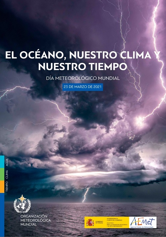 Cartel oficial del Día Meteorológico Mundial 2021