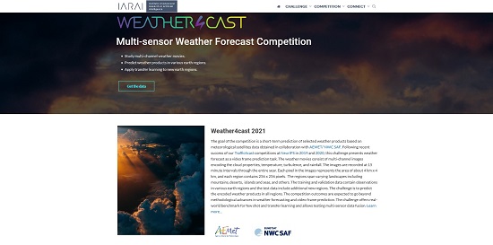 Detalle de la web que aloja la competición 'Weather4cast'