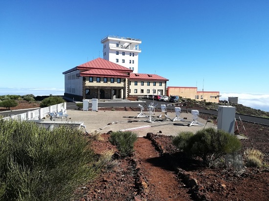 Terraza de observación del Observatorio de Izaña.