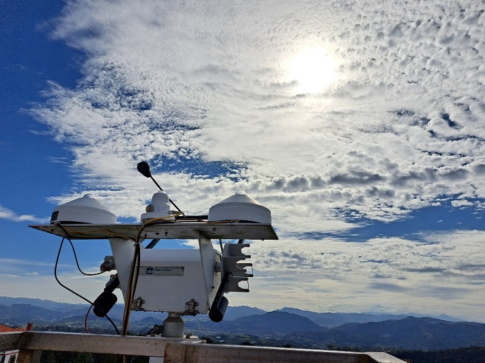 Instrumentos de medición de radiación solar en el observatorio de Igeldo