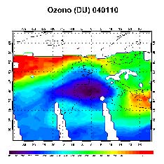 Mini agujero de ozono observado el día 10