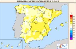 Temperatura invierno 2016