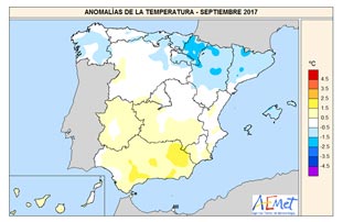 Avance climático nacional septiembre