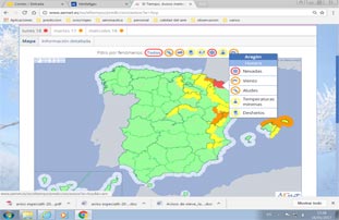 Mapa Meteoalerta