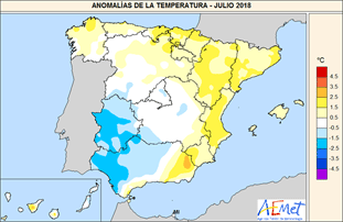 Temperaturas Julio