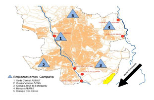 Campaña de medida de concentraciones de dióxido de carbono y metano en Madrid