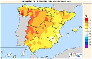 Septiembre, extremadamente cálido y seco